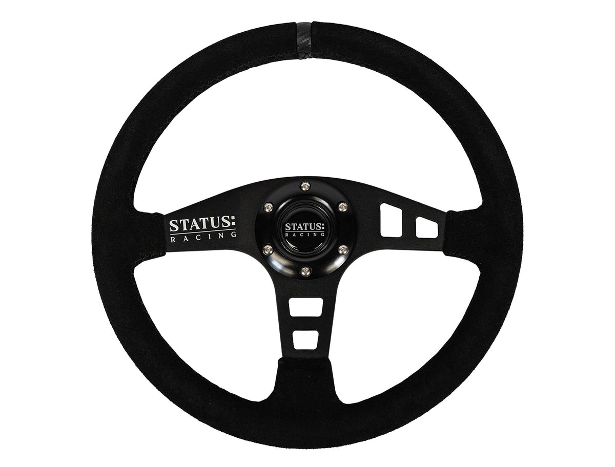 Status Racing Flat Suede Steering Wheel