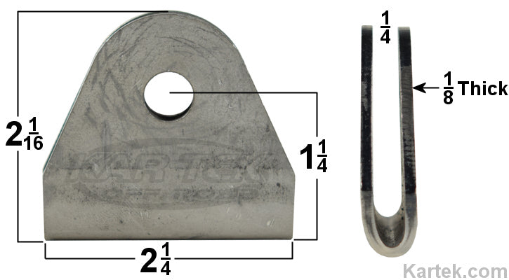 Double shear mounting tab