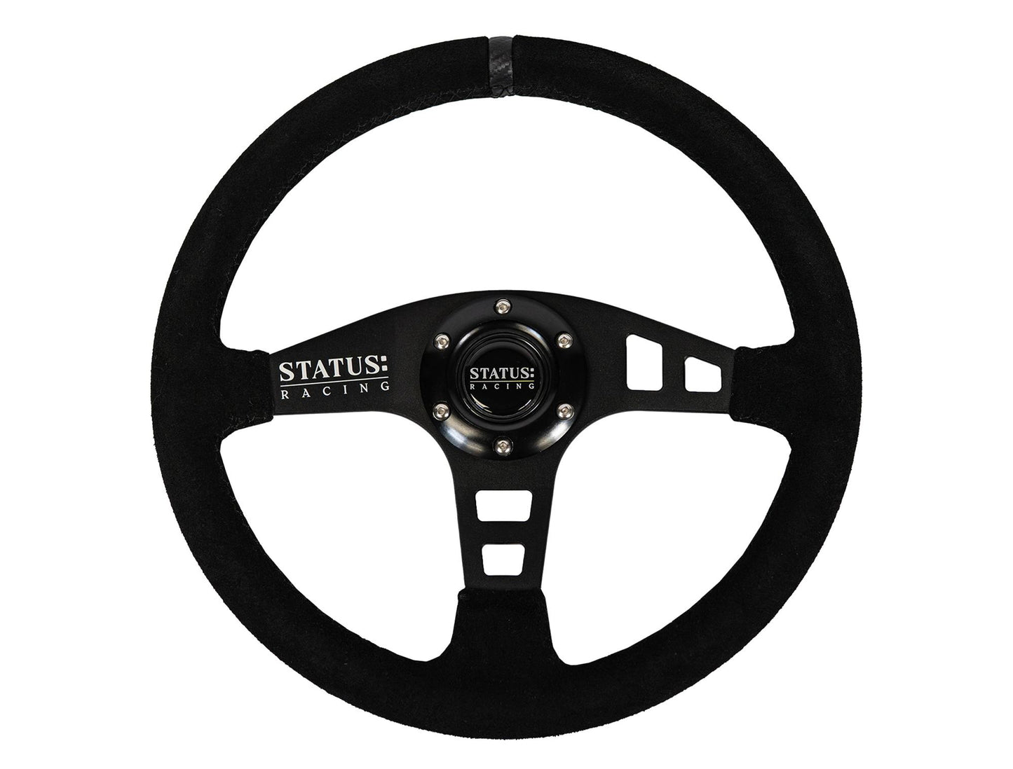 Status Racing Flat Suede Steering Wheel