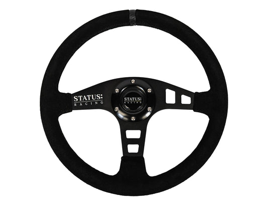 Status Racing Flat Suede Steering Wheel