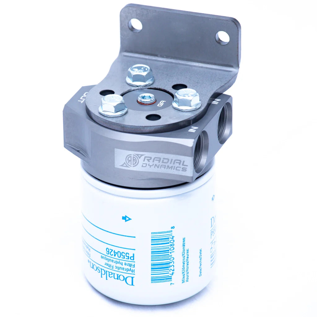 Radial Dynamics Remote Oil Filter Assembly - Compact