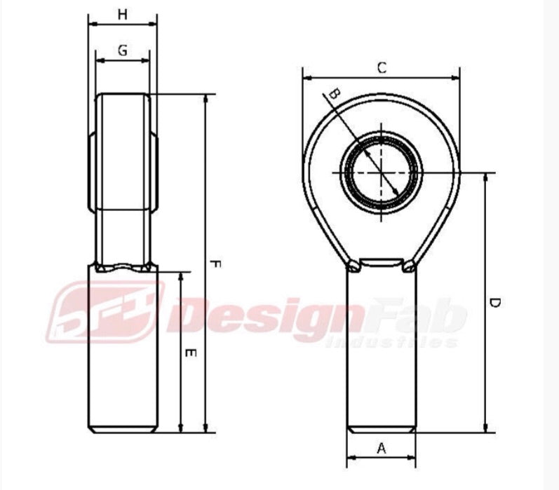 1/2" Heim Designfab 2 piece