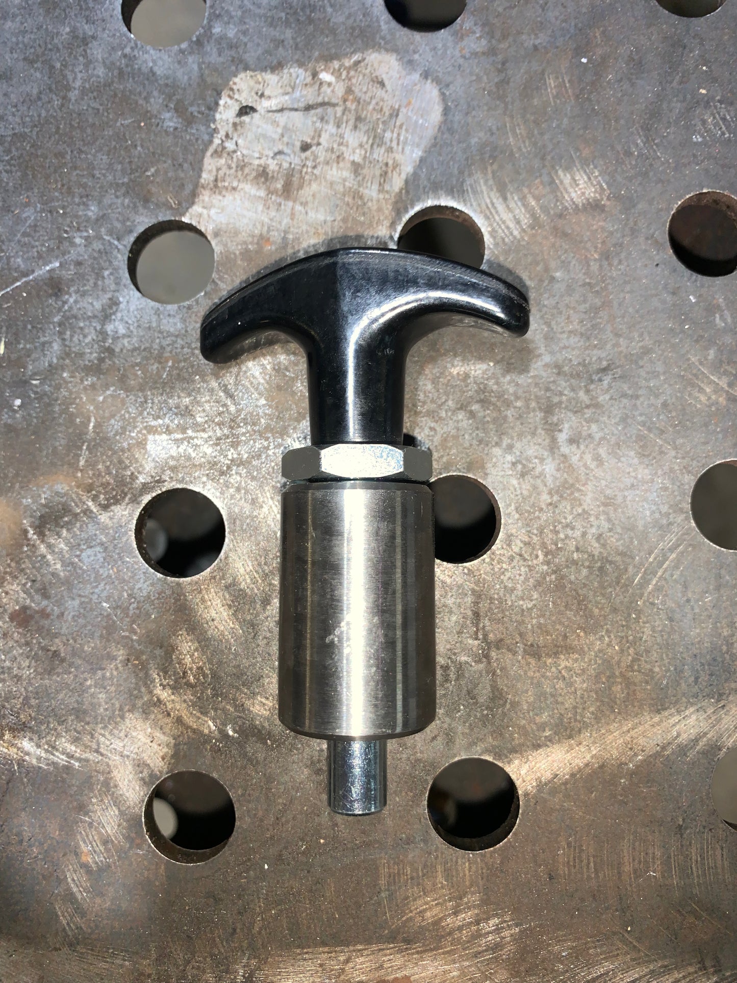 Spring loaded T handle