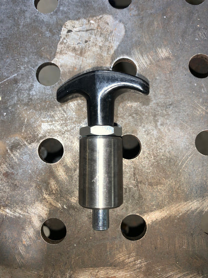 Spring loaded T handle