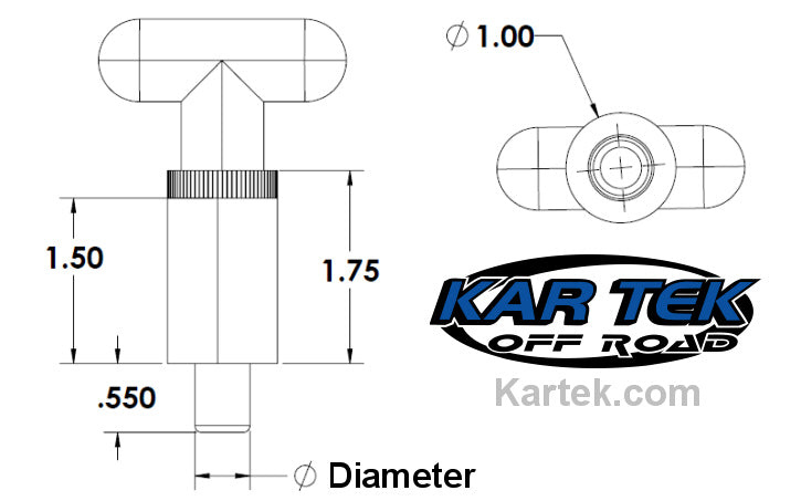 Spring loaded T handle